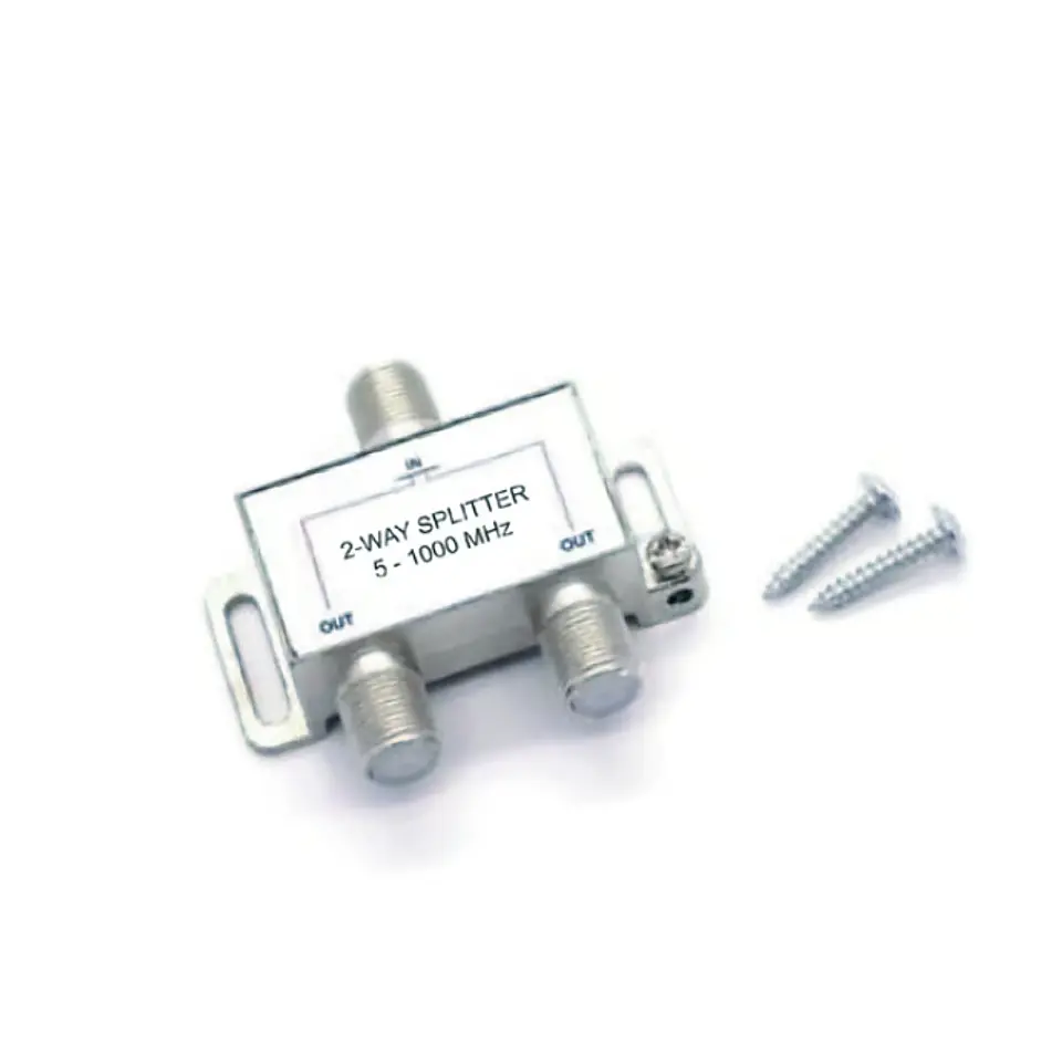 Splitter coaxial Television satelital 5-1000mhz 2 salidas  1