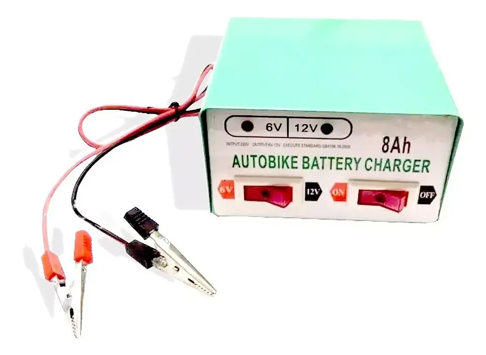 Cargador de Bateria 12V / 6V /8A Para auto y moto  1
