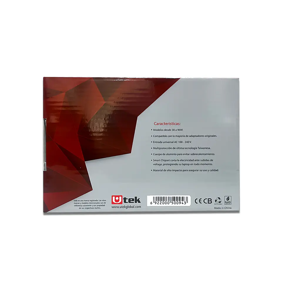 Cargador de notebook ASUS 19V 3,42A 4,0*1,35mm / mod. UT-AS65(2) 4