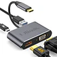HUB Adaptador de imagen USB-C 4 en 1  (1 HDMI + 1 VGA + 1 USB 3.0 + 1 USB-C PD 87W) - Miniatura 2