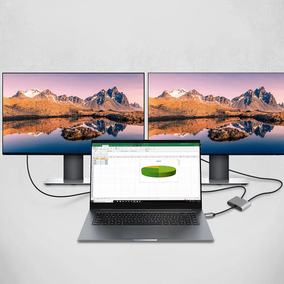 Adaptador de imagen USB 3.0 a HDMI y VGA  4