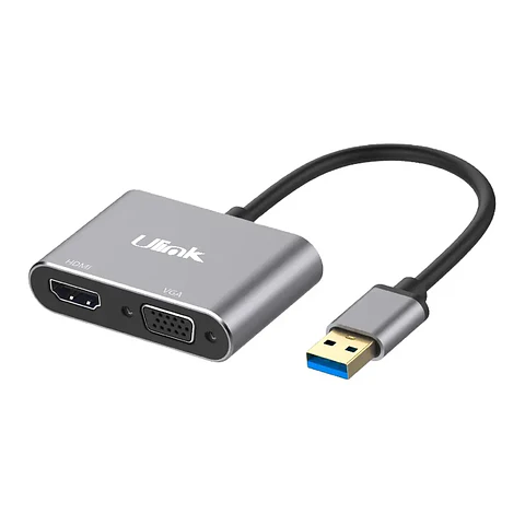 Adaptador de imagen USB 3.0 a HDMI y VGA 