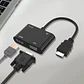 Adaptador de Imagen HDMI a HDMI y VGA + Audio - Miniatura 3