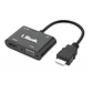 Adaptador de Imagen HDMI a HDMI y VGA + Audio - Miniatura 1