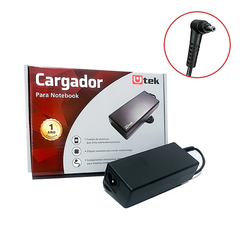 Cargador de notebook ACER 65W 19v 3.42A pta 3.0*1.0mm 