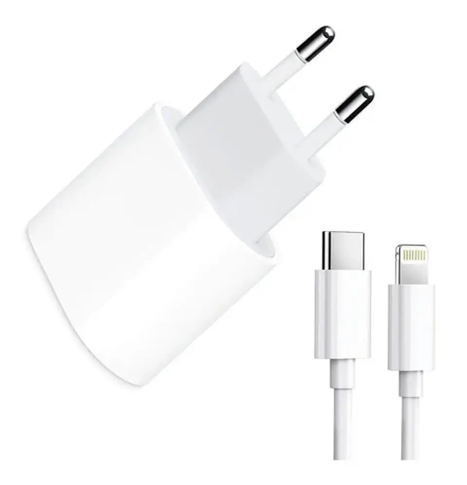 Cargador de pared + cable USB-C A LIGHTNING 18W  2