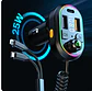 Carghador de auto con bluetooth y salida USB + 2 CABLES  - Miniatura 4