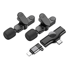 2 Microfonos inalambricos borofone usb-c y ligthning 2.4g 6H  2