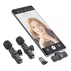 2 Microfonos inalambricos borofone usb-c y ligthning 2.4g 6H  4