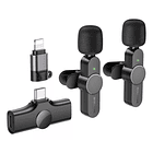 2 Microfonos inalambricos borofone usb-c y ligthning 2.4g 6H  3