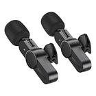 2 Microfonos inalambricos borofone usb-c y ligthning 2.4g 6H  1