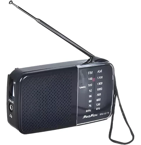 Radio portatil AM/FM audifonos negra TL633 