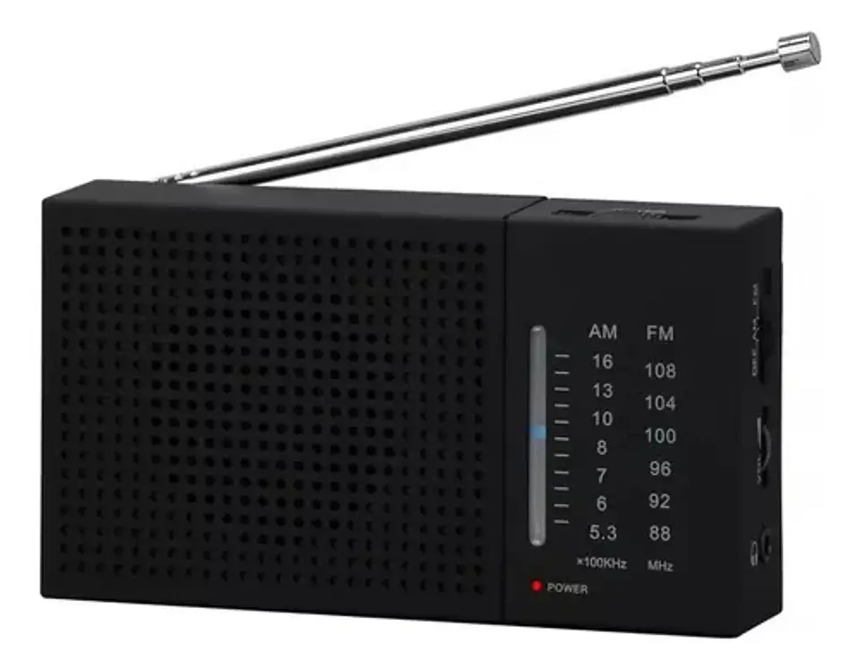 Radio portatil AM/FM audifonos negra TL634  1