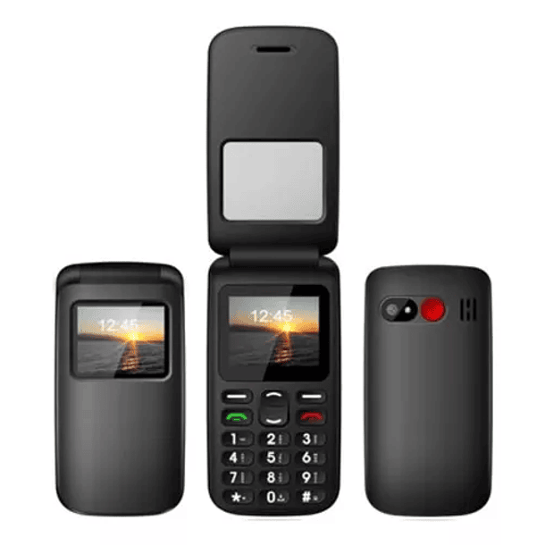 Telefono celular 4G senior tipo almeja Black  6