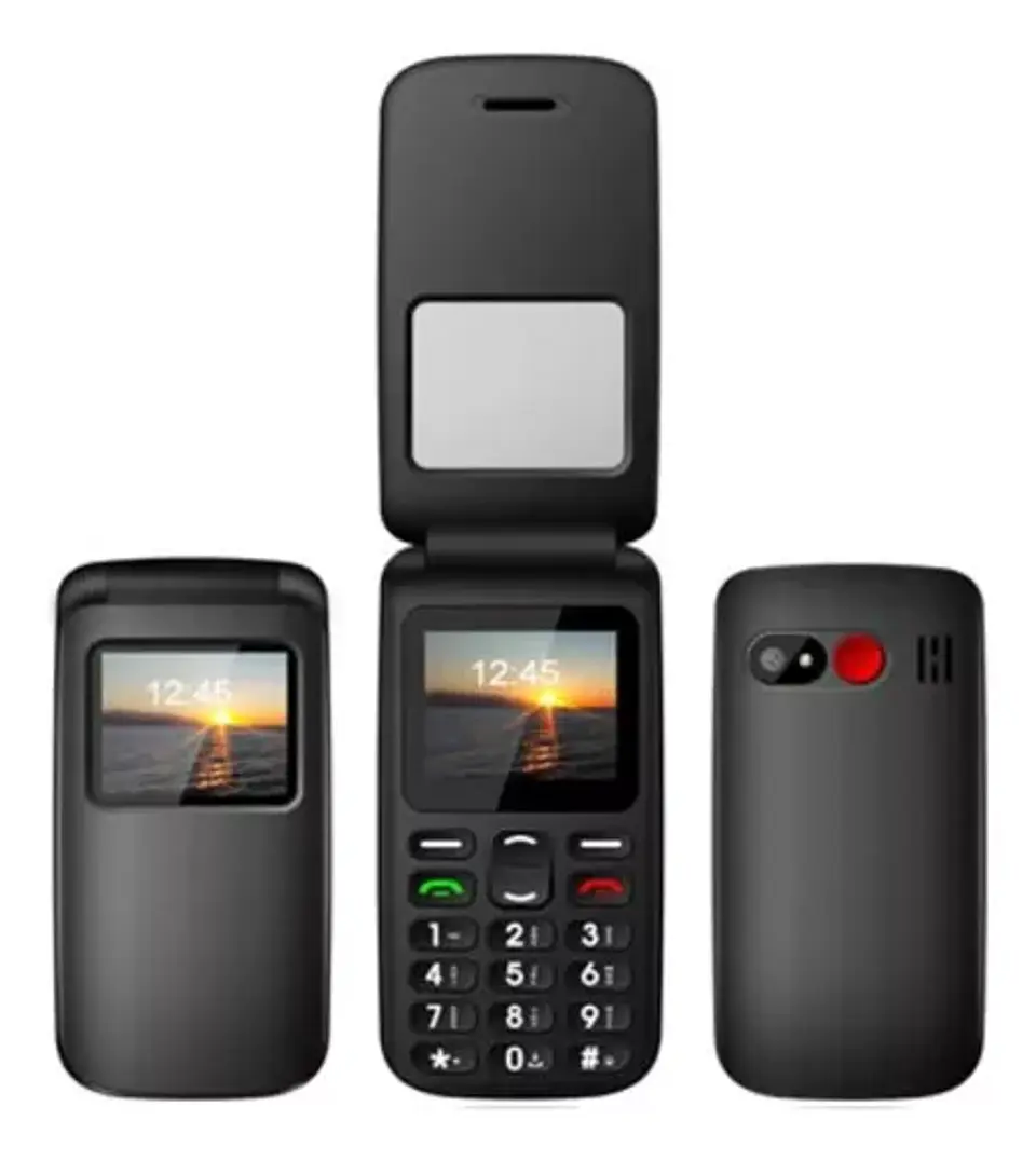 Telefono celular 4G senior tipo almeja Black  6