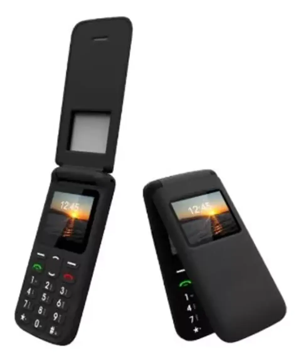 Telefono celular 4G senior tipo almeja Black  3