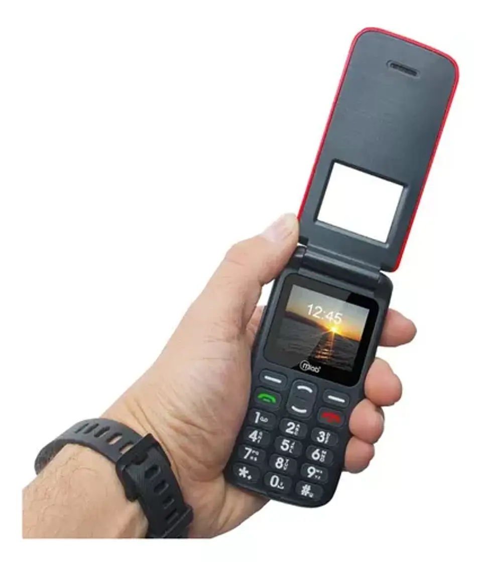 Telefono celular 4G senior tipo almeja RED  4