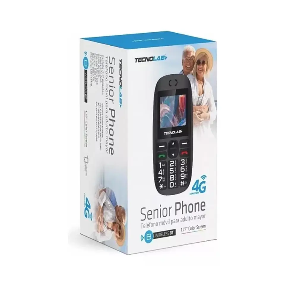 Telefono celular 4G senior pantalla 1.77 dual sim BLACK  5