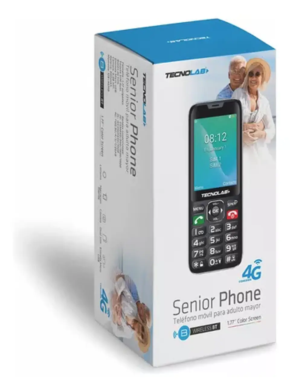 Telefono celular 4G senior pantalla 2.8 dual sim Negro  5