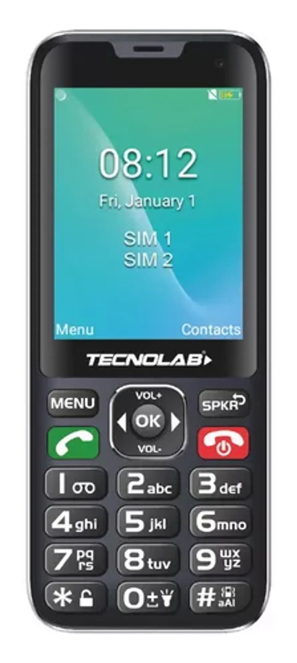 Telefono celular 4G senior pantalla 2.8 dual sim Negro  1