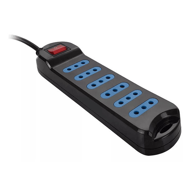 Alargador multiple 6 entradas con switch 5 MTS PHILCO  3