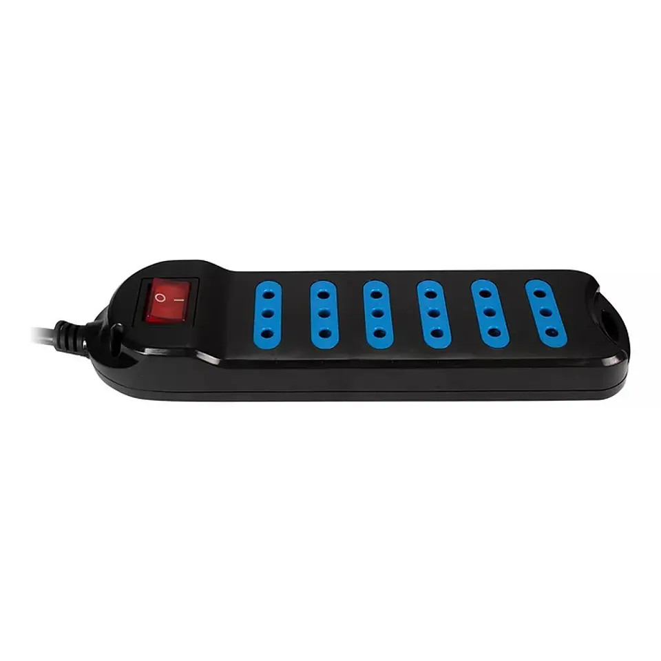 Alargador multiple 6 entradas con switch 5 MTS PHILCO  5