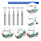 Kit Cautin Para Soldar Electrico Punta Tipo Lapiz Estano  2