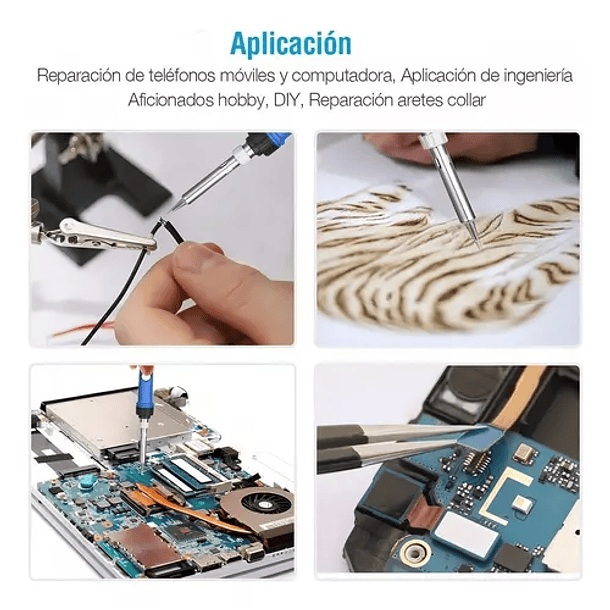 Kit Cautin Para Soldar Electrico Punta Tipo Lapiz Estano  3