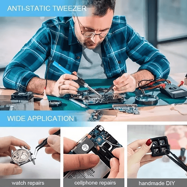 Kit Cautin Para Soldar Electrico Punta Tipo Lapiz Estano  4