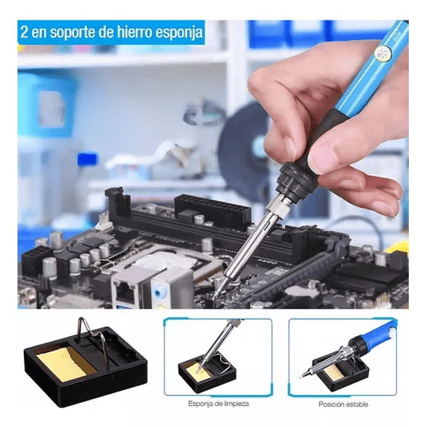 Kit Cautin Para Soldar Electrico Punta Tipo Lapiz Estano  8