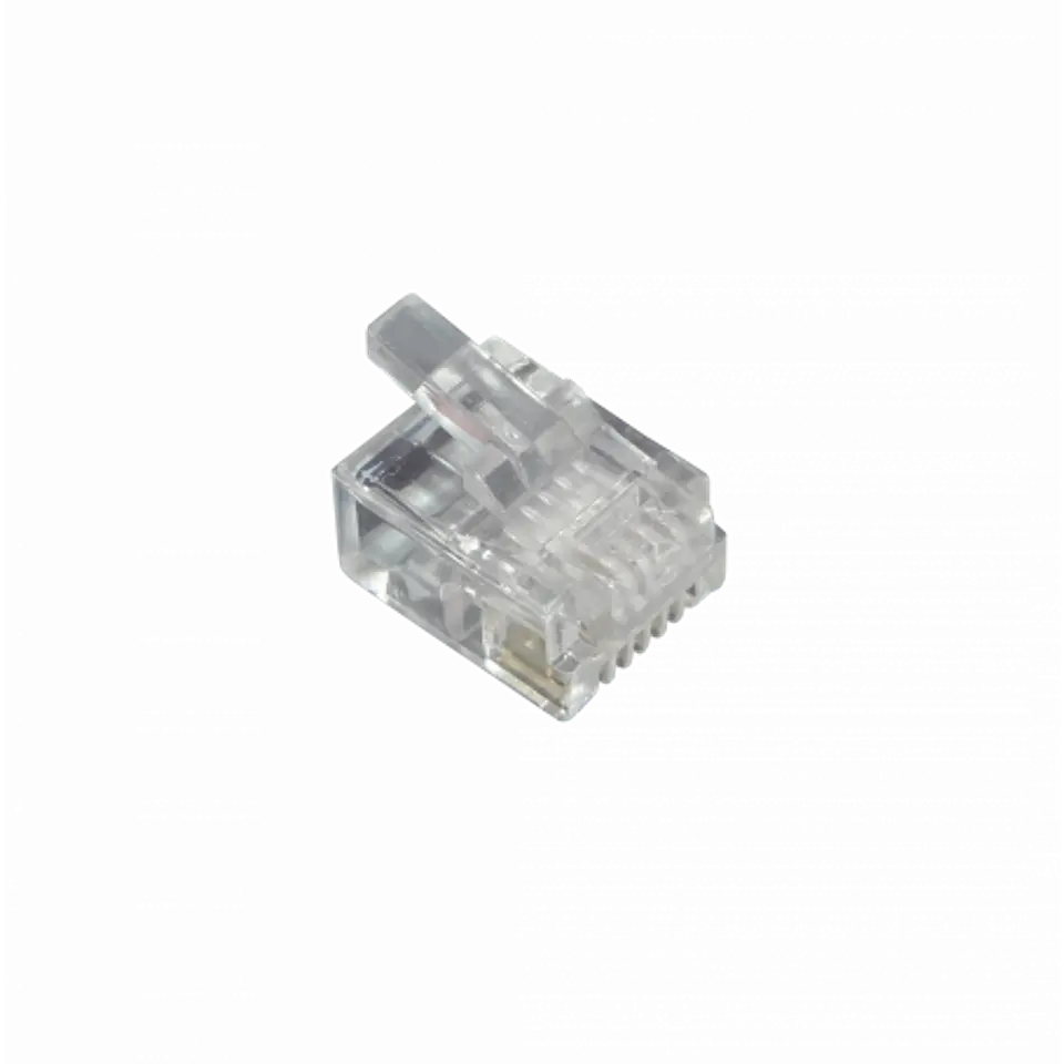 RJ12-10U. LINKMADE 10-unids RJ12 6P6C Macho Conector Crimpeable RJ25  1