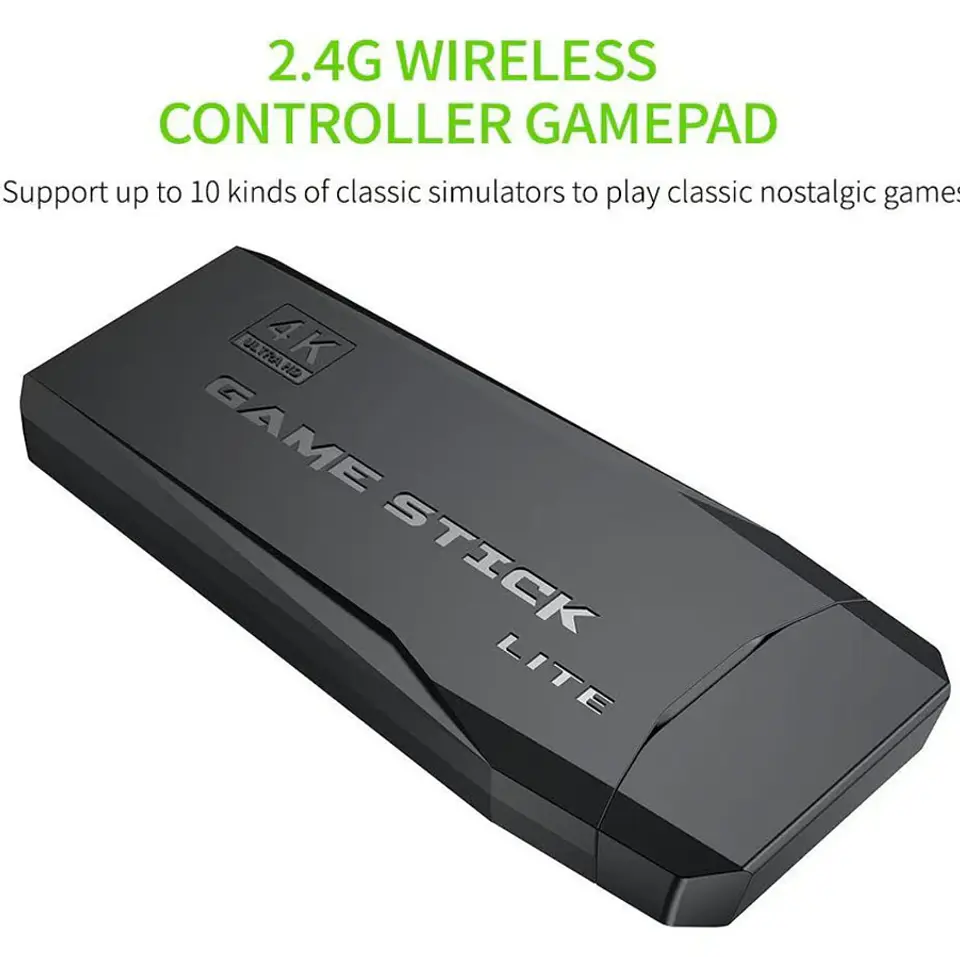CONSOLA HDMI 4K 10000 MIL JUEGOS + 2 mandos inalambricos 3