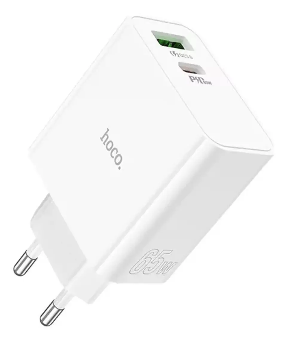 Cargador dual PD65W USB 18W USB-C 45W+18W  1