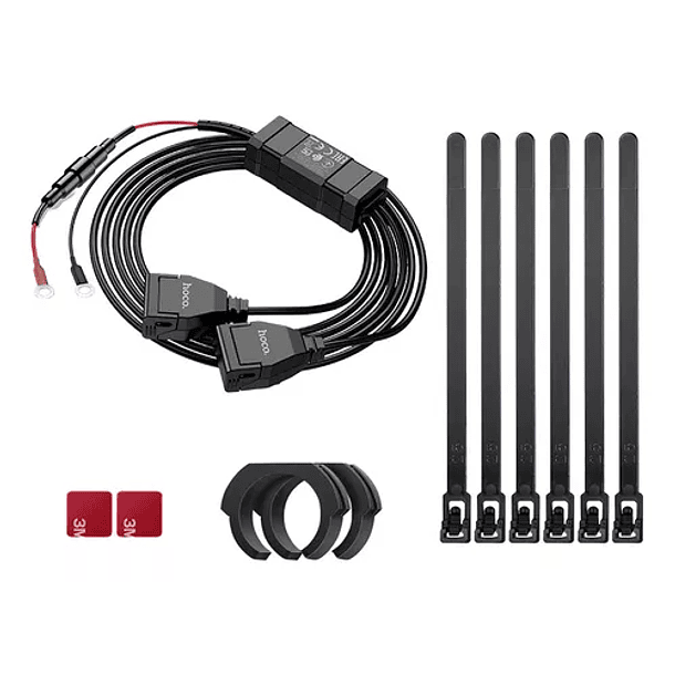Cargador de moto HOCO Z45A PUERTO USB negro 4
