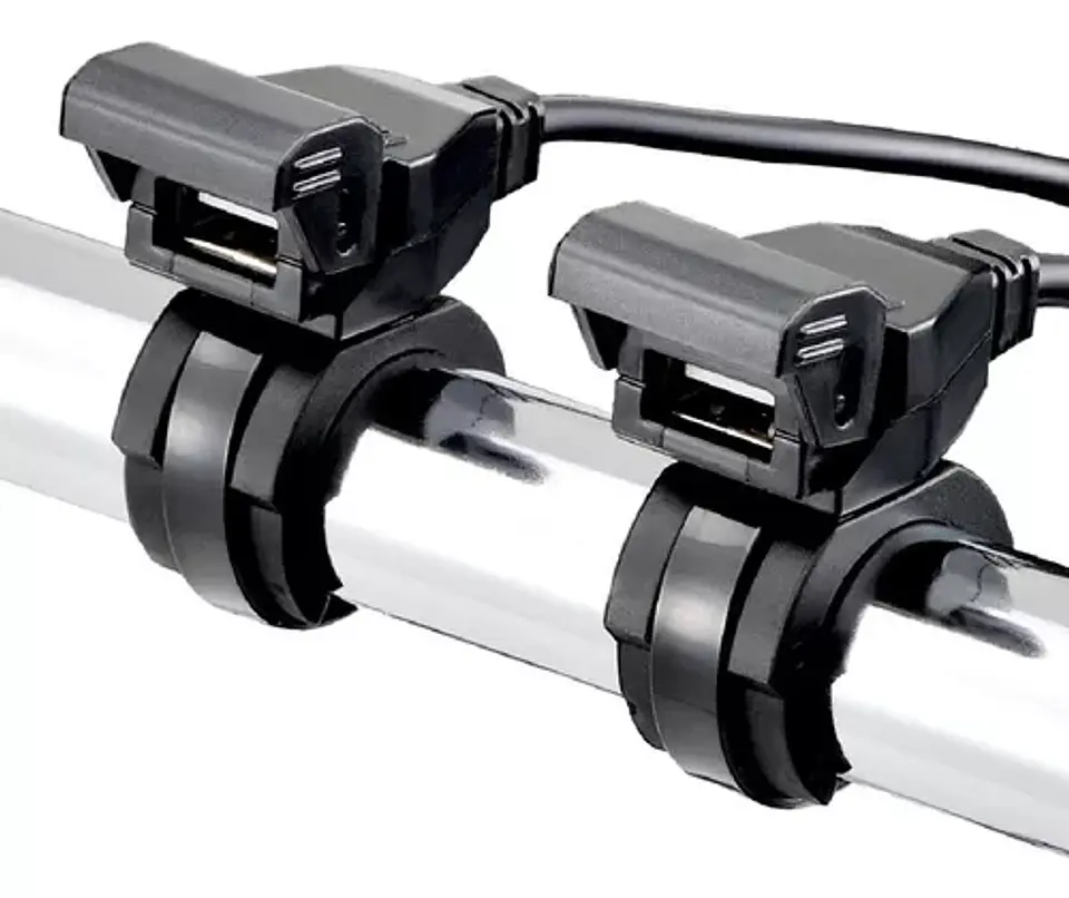 Cargador de moto HOCO Z45A PUERTO USB negro 1