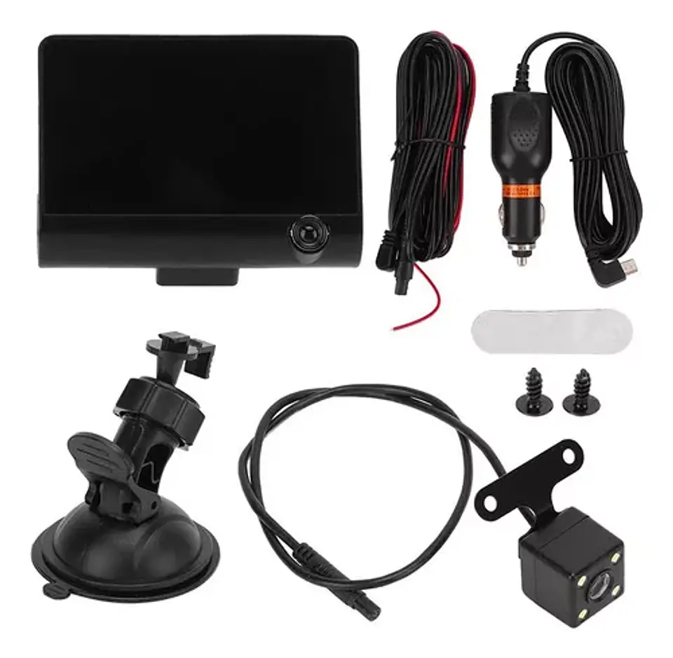 Cámara Para Auto 3 En 1 Frontal Trasera Y Tablero 1080p Hd  4