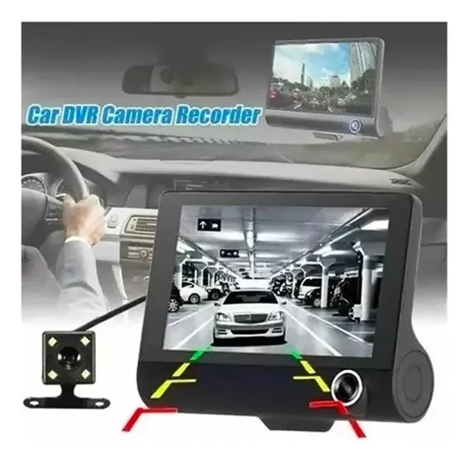 Cámara Para Auto 3 En 1 Frontal Trasera Y Tablero 1080p Hd  6
