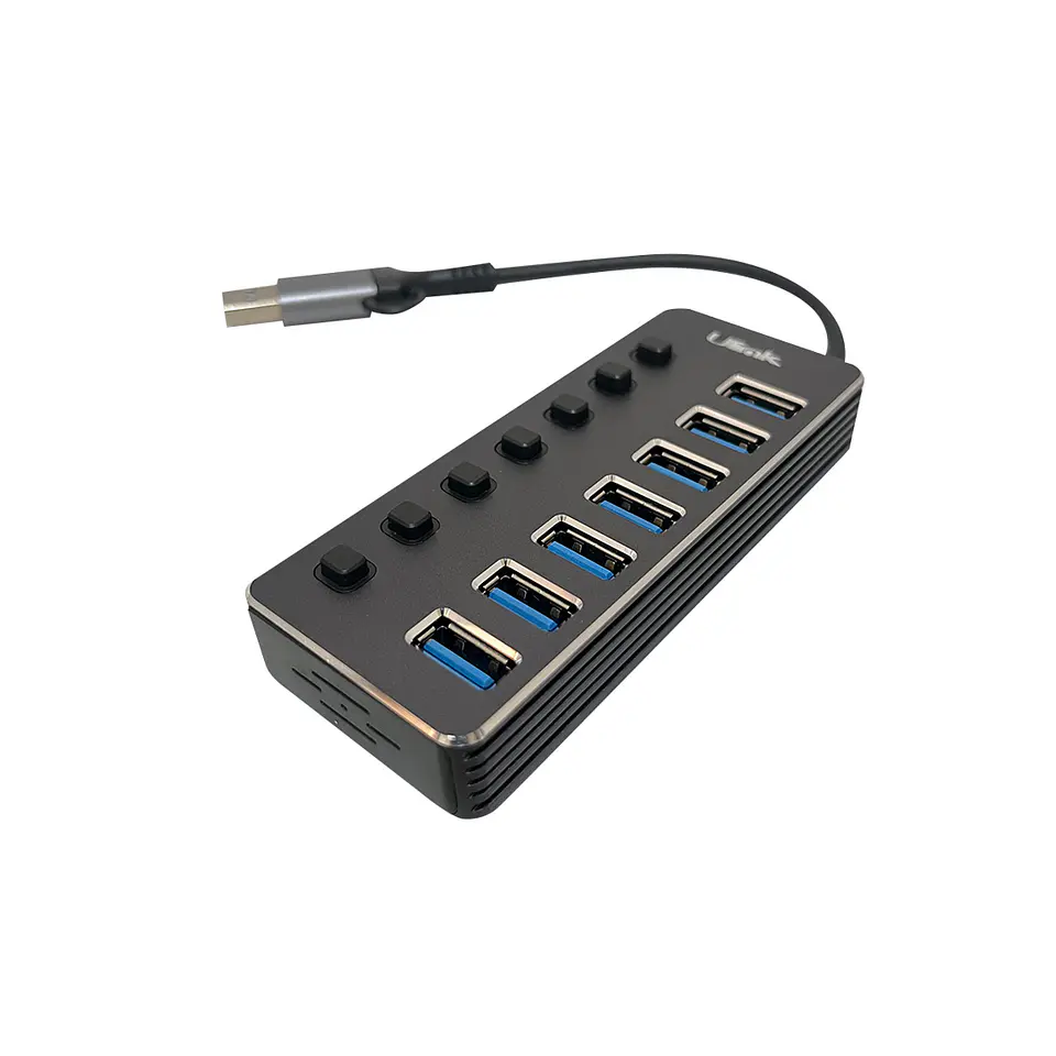 HUB DUAL USB-C y USB 7 puertos USB 3.0 3