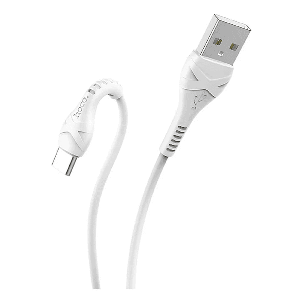 Cable de carga 1 metro HOCO USB-C X20 3A BLANCO  1