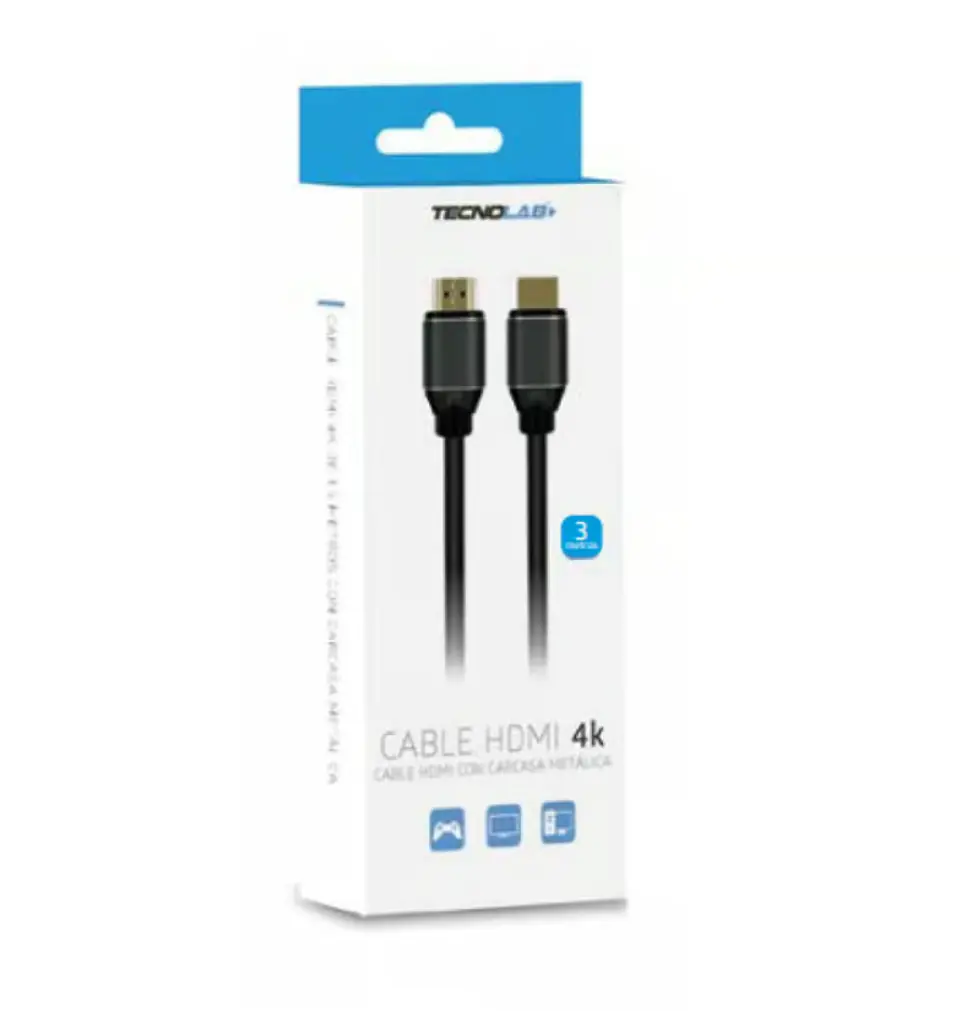 Cable HDMI M-M 2.0 Negro 3 MTS 2