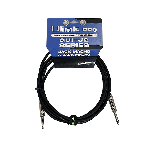 Cable de audio mono Jack 6.35 M-M 3 MTS 2