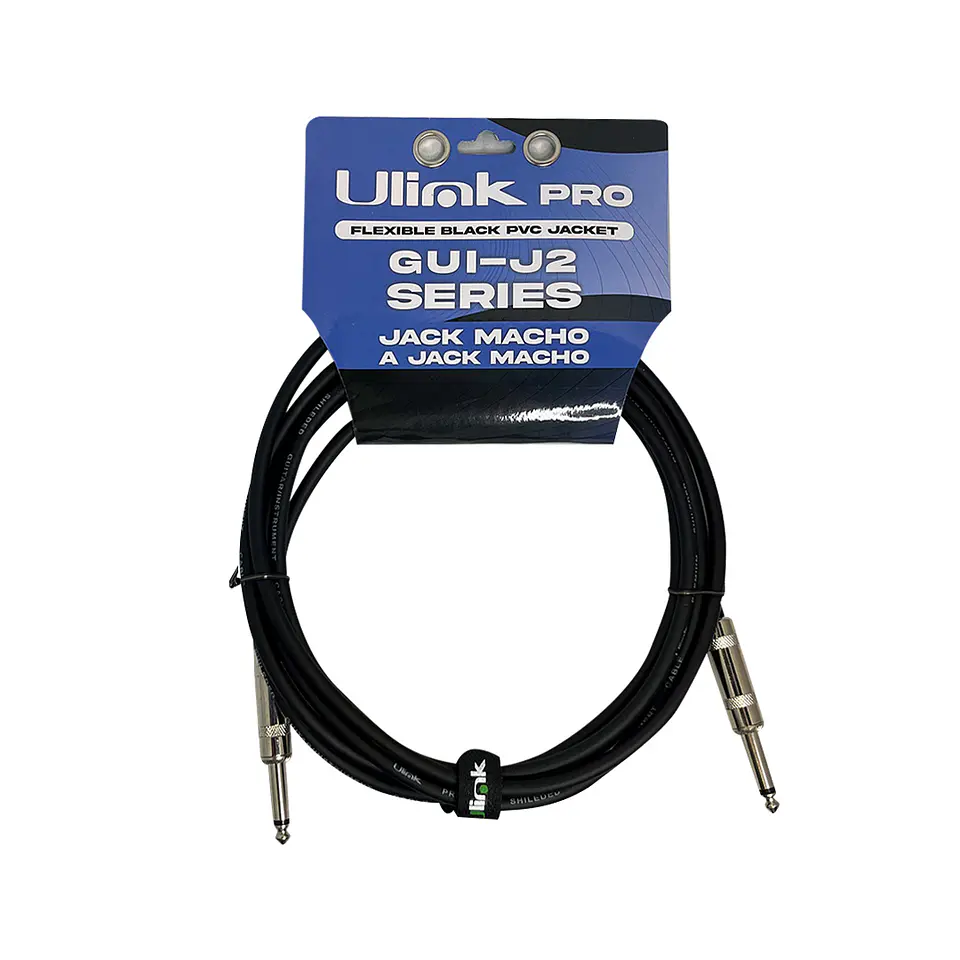 Cable de audio mono Jack 6.35 M-M 10 MTS 2
