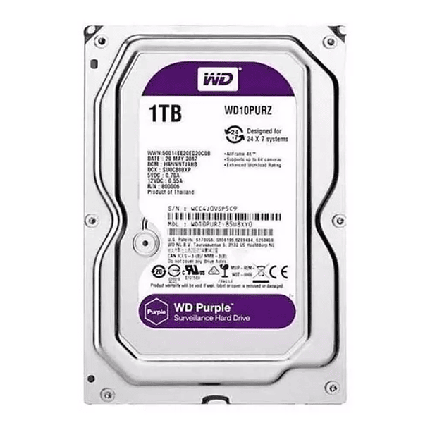 1TB Disco Duro Interno Western Digital Wd Purple 3.5