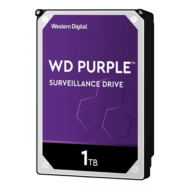 1TB Disco Duro Interno Western Digital Wd Purple 3.5