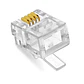 100 unidades conector 6P4C RJ11/14 macho  - Miniatura 2