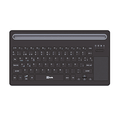 Teclado inalámbrico bluetooth y 2.4GHZ, ultra delgado con TOUCHPAD UTEK 