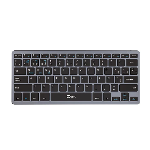 Teclado inalambrico bluetooth y 2.4GHZ ultradelgado UTEK 