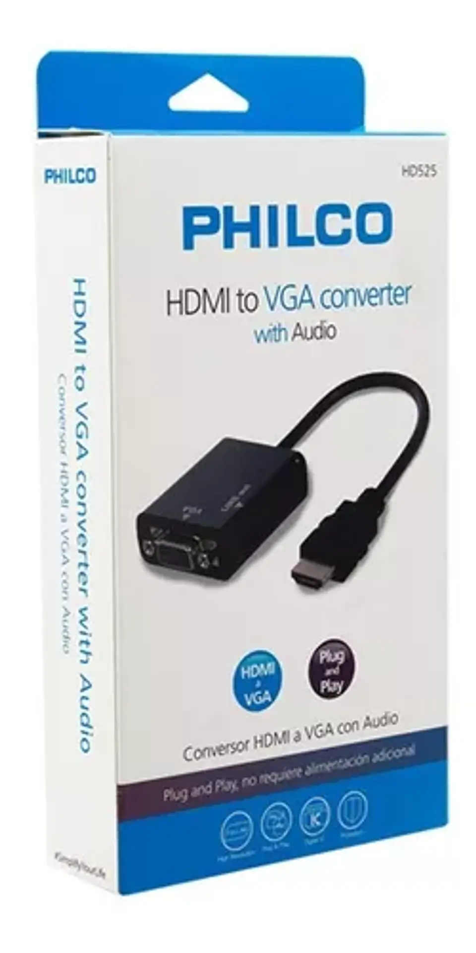 Adaptador de Imagen HDMI a VGA 1080p 3