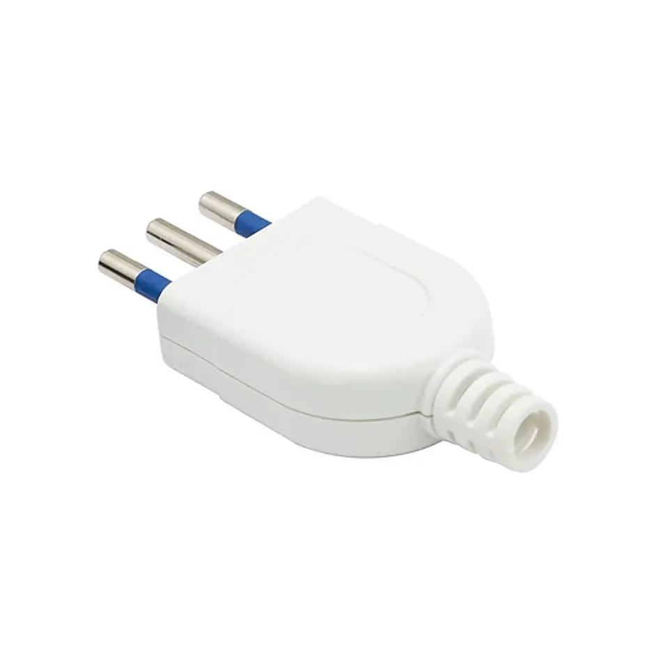 Enchufe Macho Vertical Blanco Philco 2P+T 79304 2500w 2