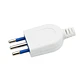 Enchufe Macho Vertical Blanco Philco 2P+T 79304 2500w - Miniatura 3